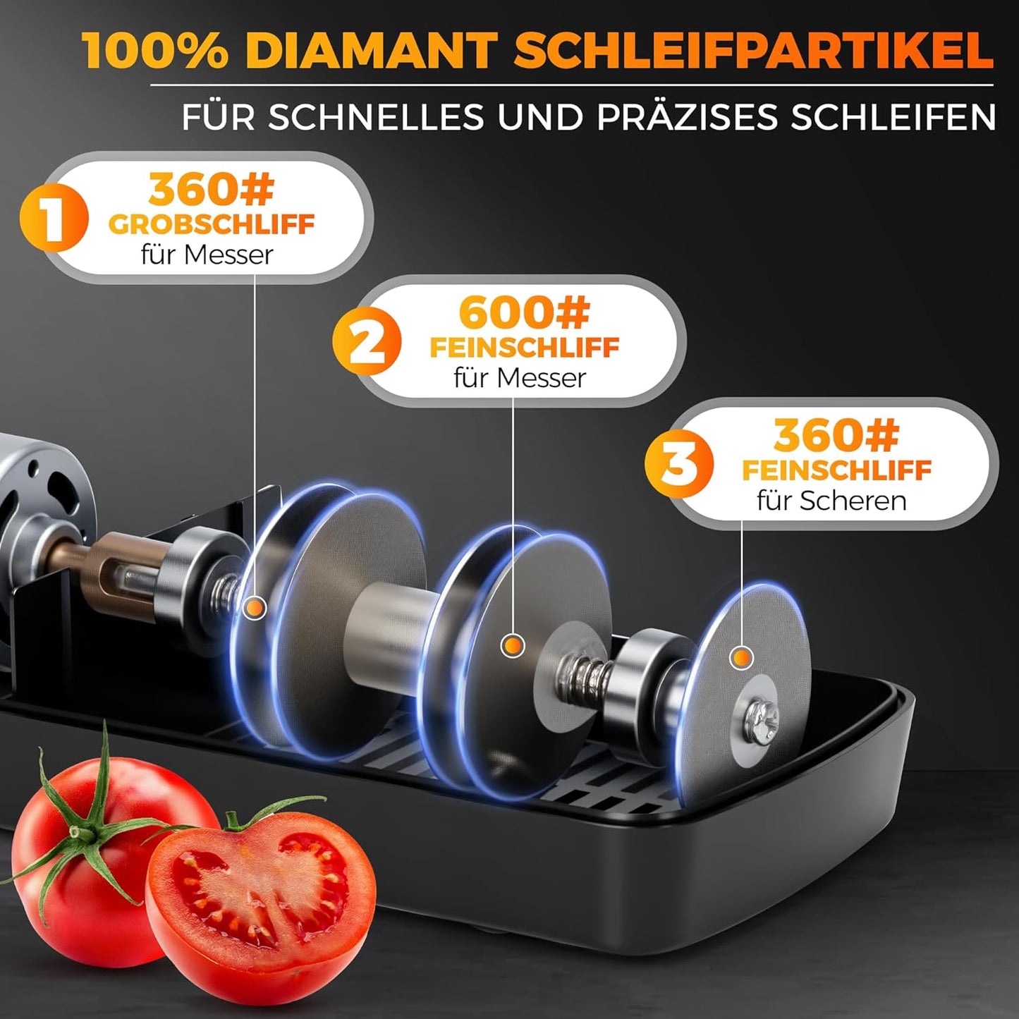 Elektrischer Messerschärfer
