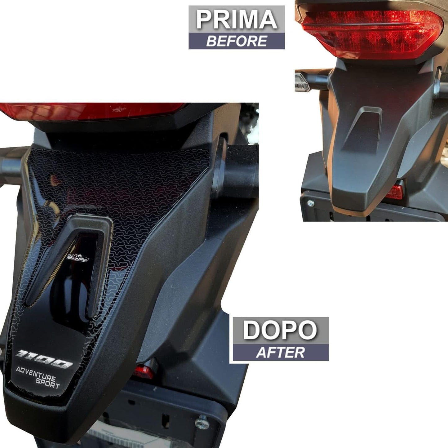 3D Motorrad-Aufkleber Set für Honda CRF 1100 L Africa Twin, Schweif