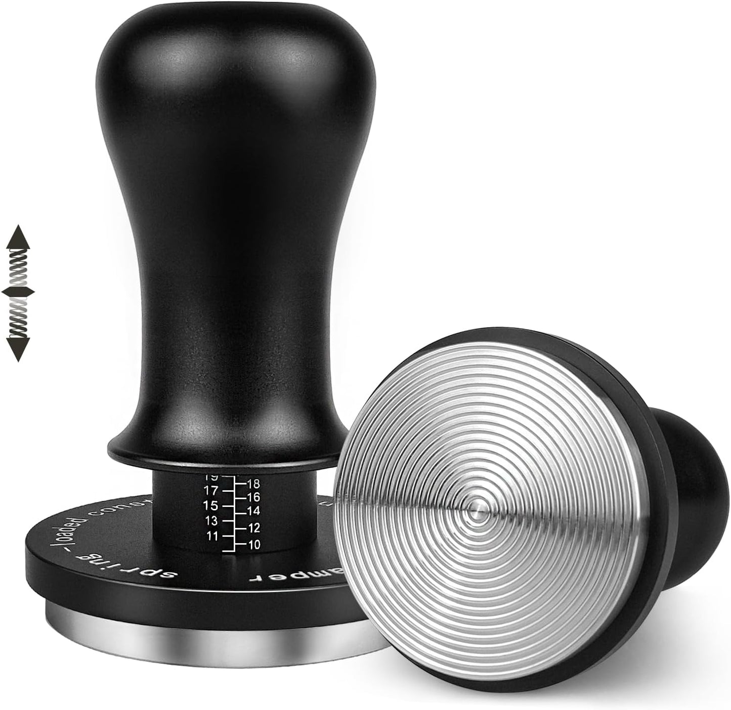 Druckregulierender Espresso-Tamper mit Feder, 54mm