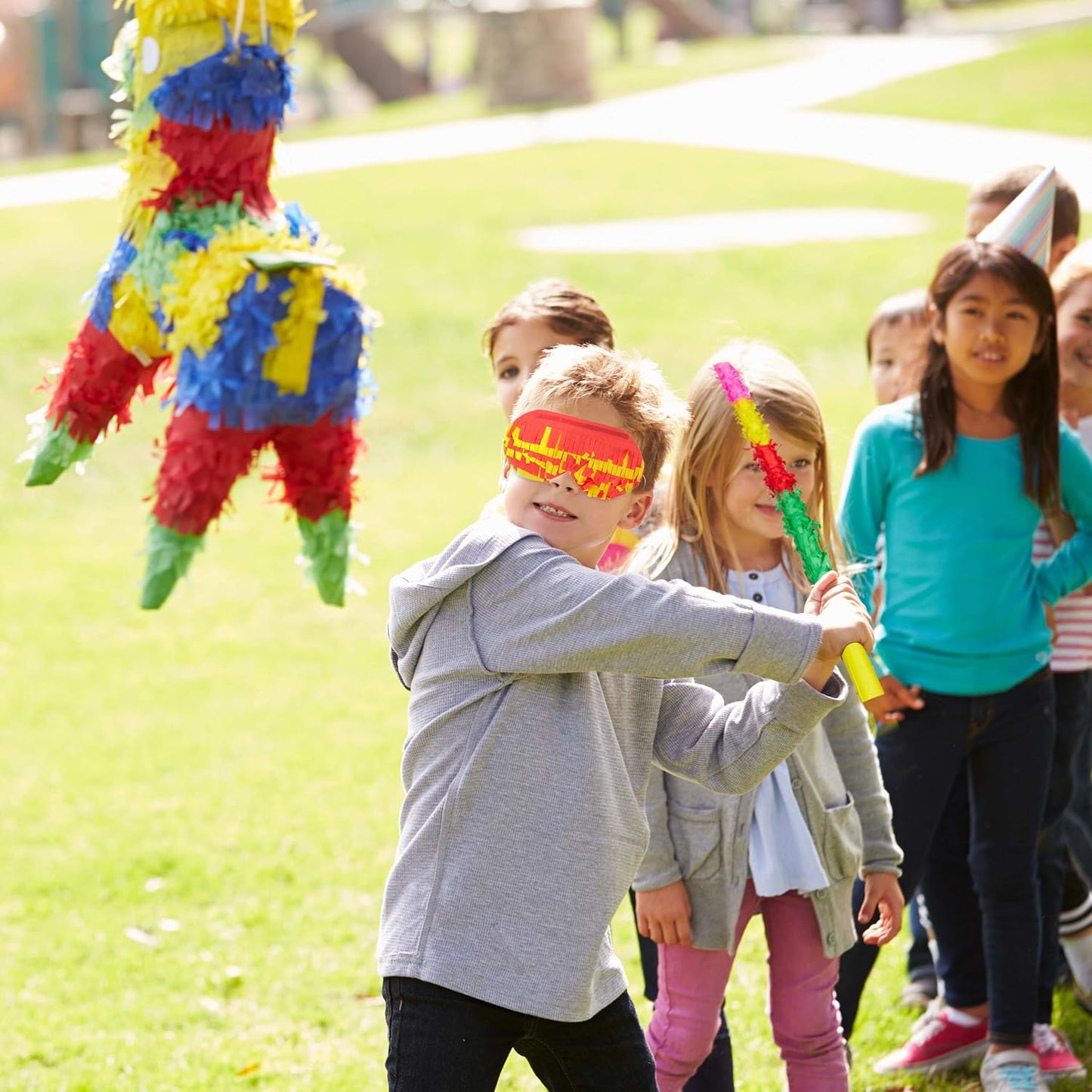 3-teiliges Flamingo-Pinata-Set für Kindergeburtstag, Pinata-Set XL