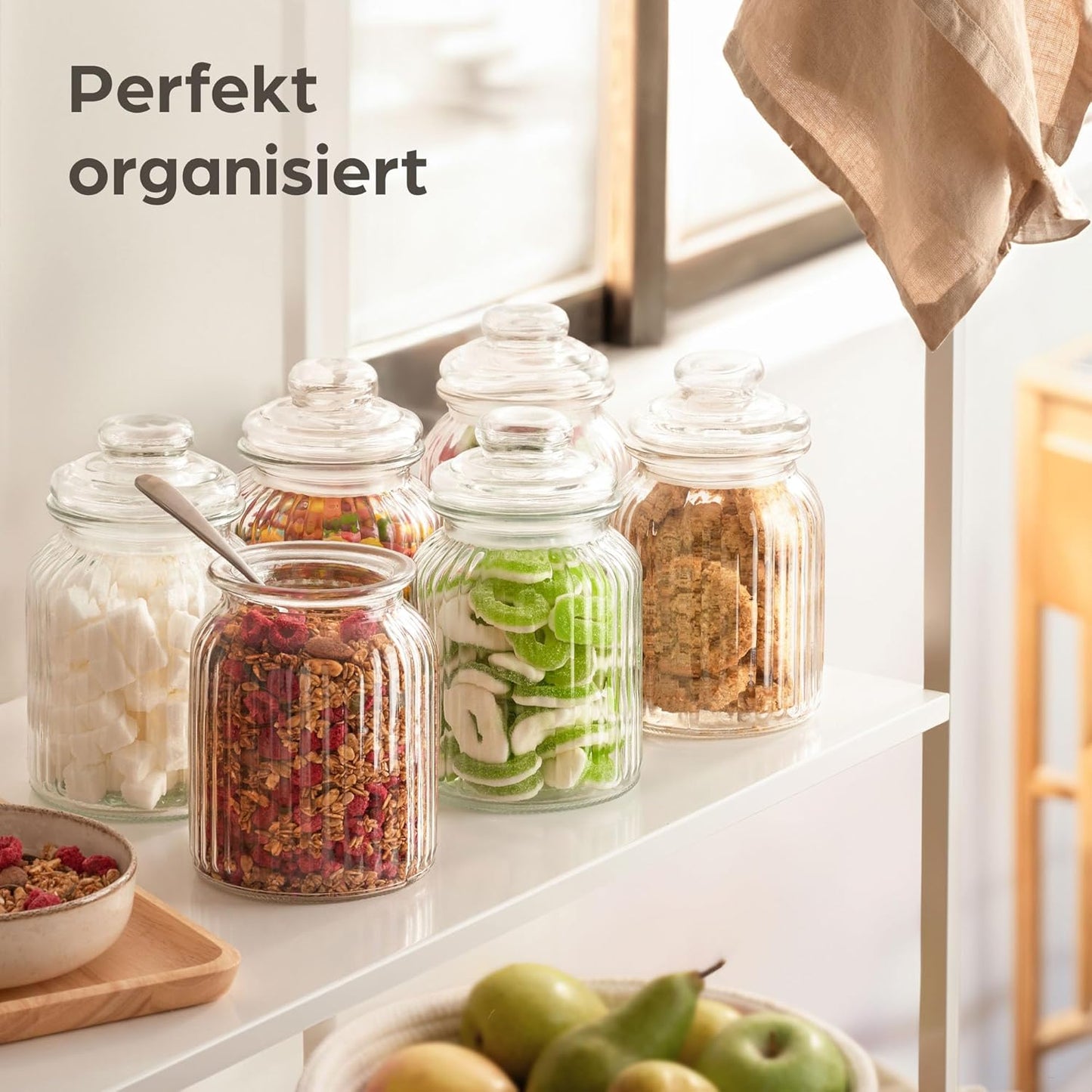 6-teiliges Bonbongläser-Set