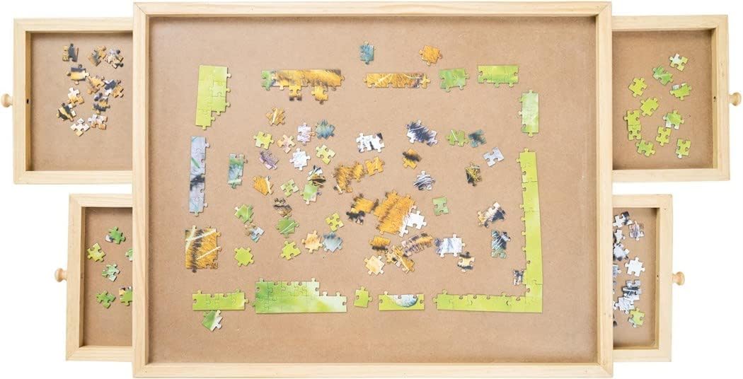 Puzzletisch mit Schubladen für 500 Teile
