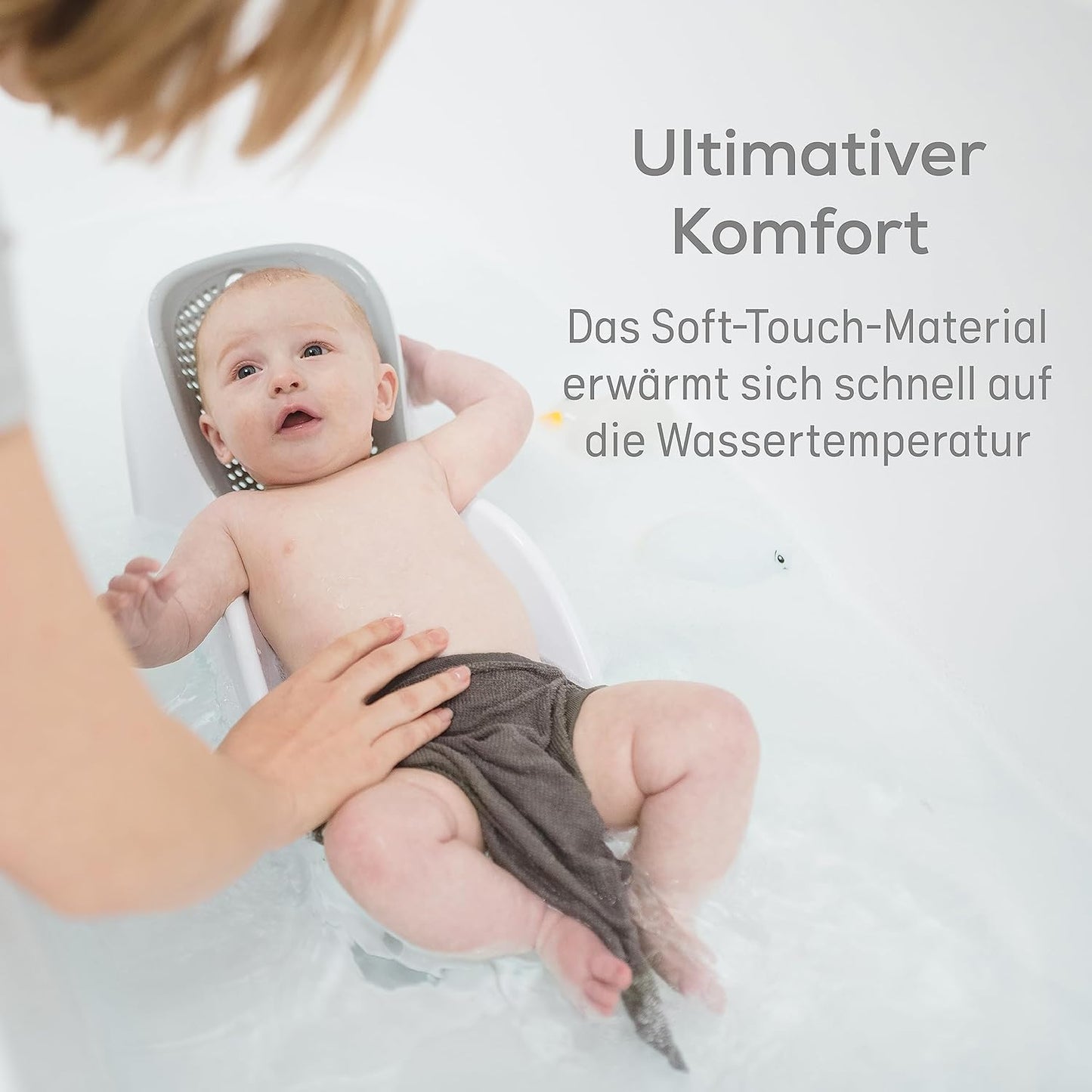 Ergonomischer Badesitz für Babys, Light Grey