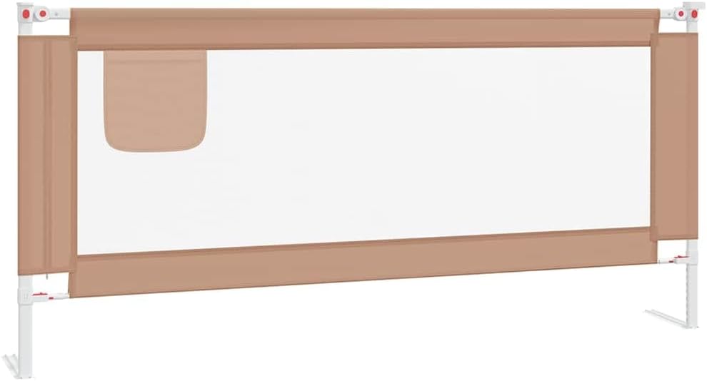 Bettschutzgitter, 200 x 25 cm, Taupe