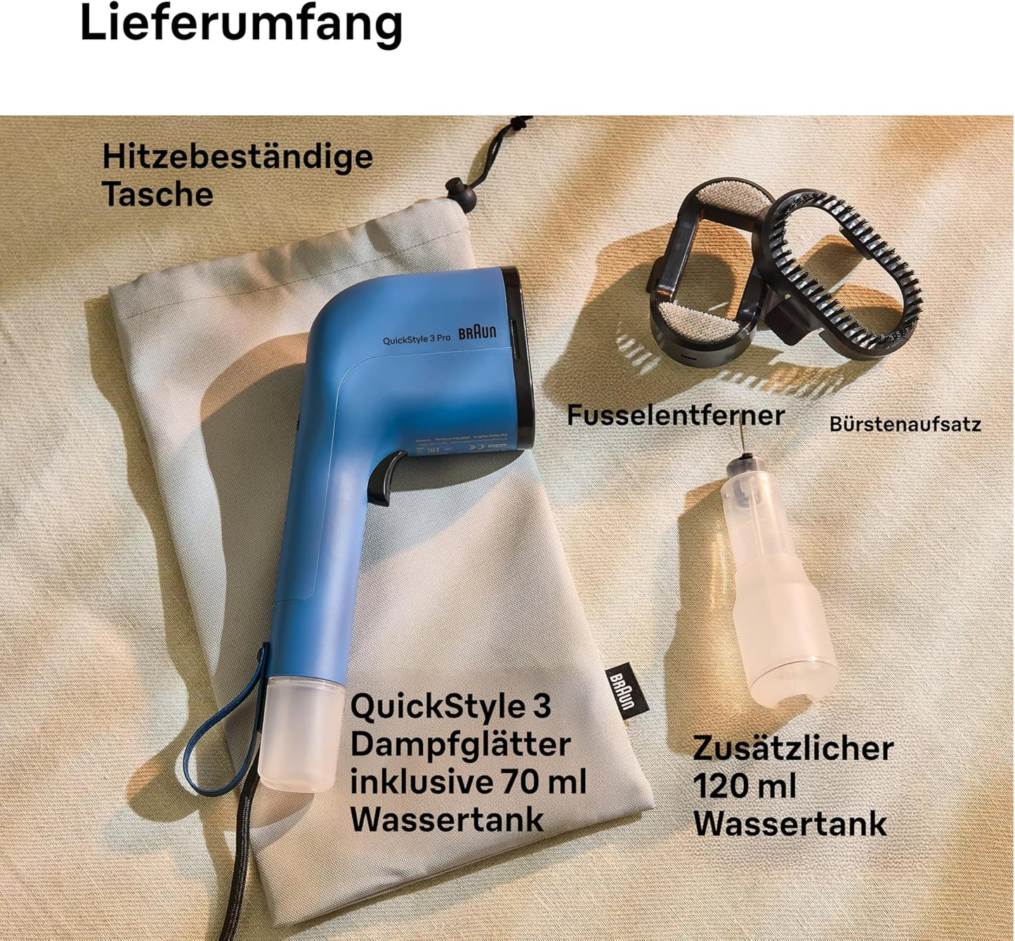 Dampfglätter QuickStyle 3, Blau