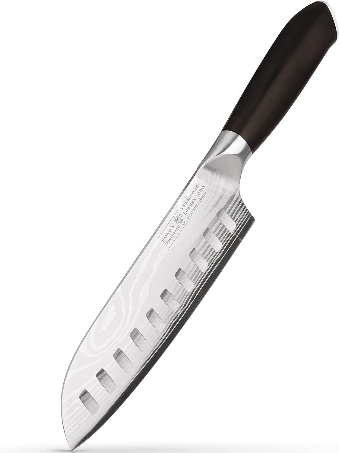 Santokumesser, Ebenholz Damast-optik