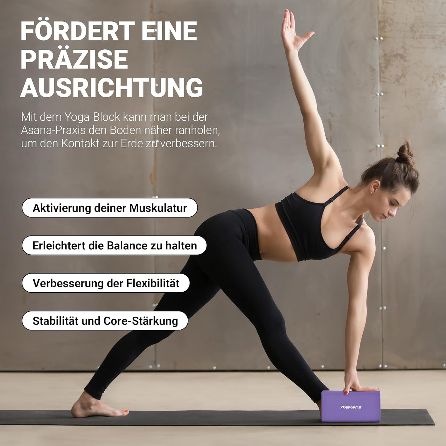 2er-Pack Yogablock, Lavendel 2x Yogablöcke