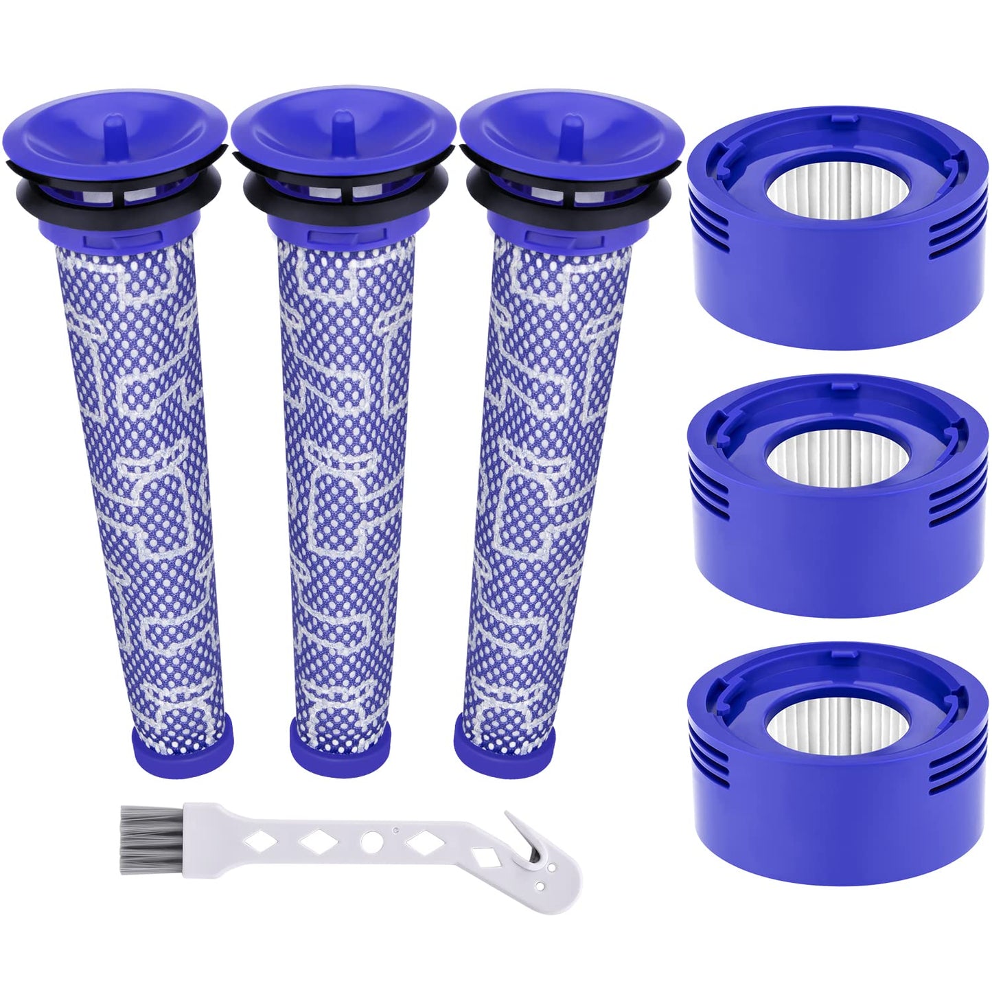 HEPA Filterset für Dyson Staubsauger, 3 Stück, v8-3pc