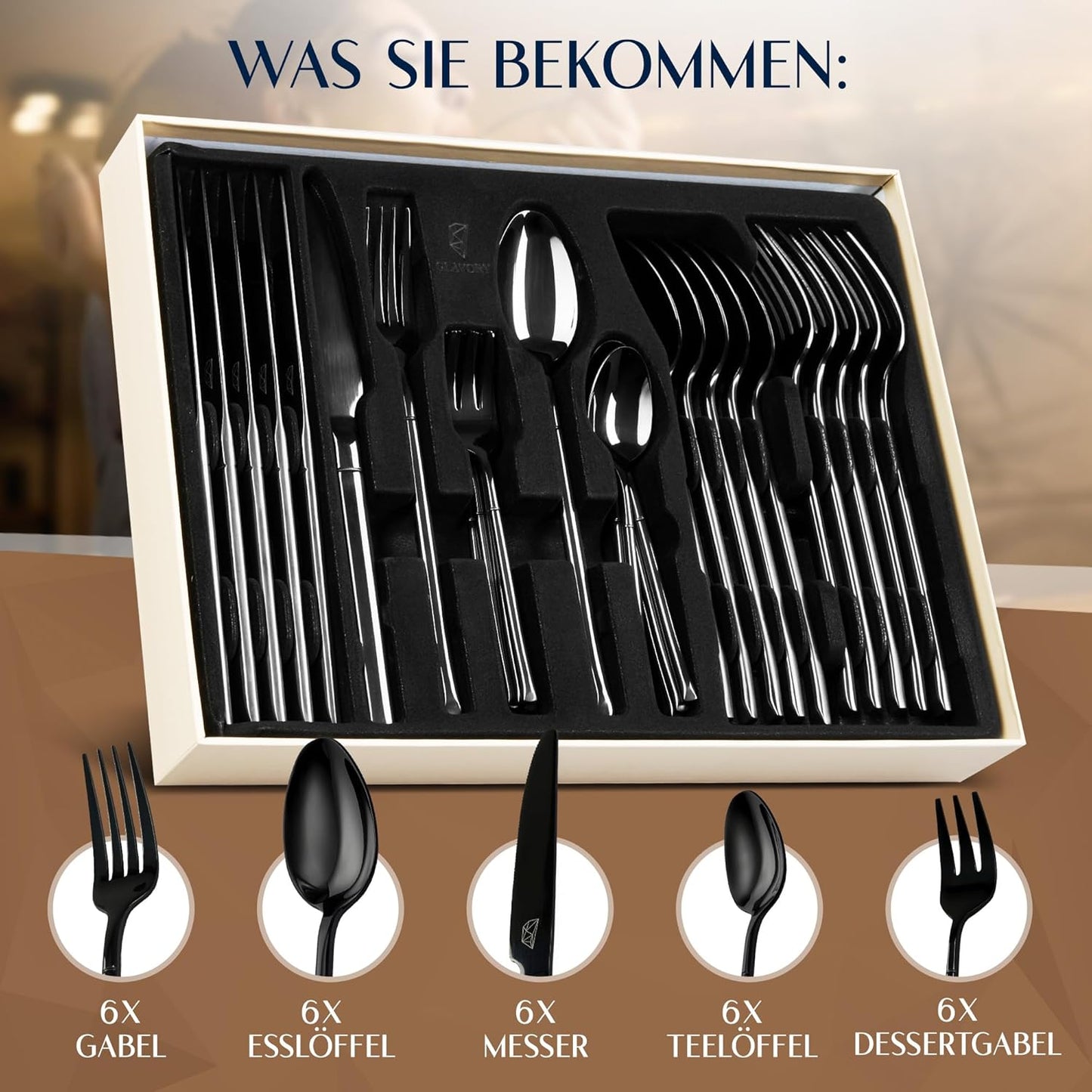 Stellar 30-teiliges Besteck-Set, 30 Stellar