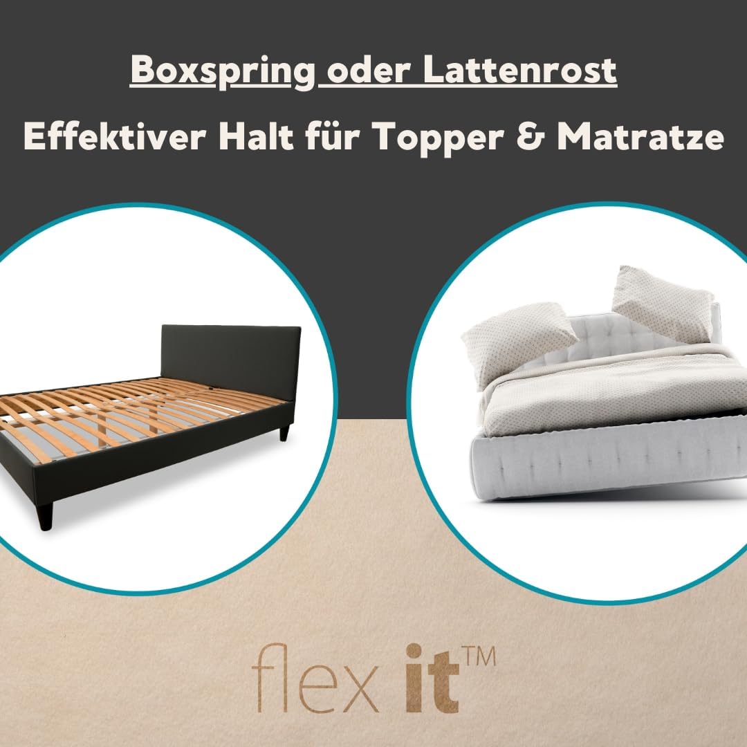 Antirutschmatte für Matratze (100x200 cm), Beige 100x200 cm