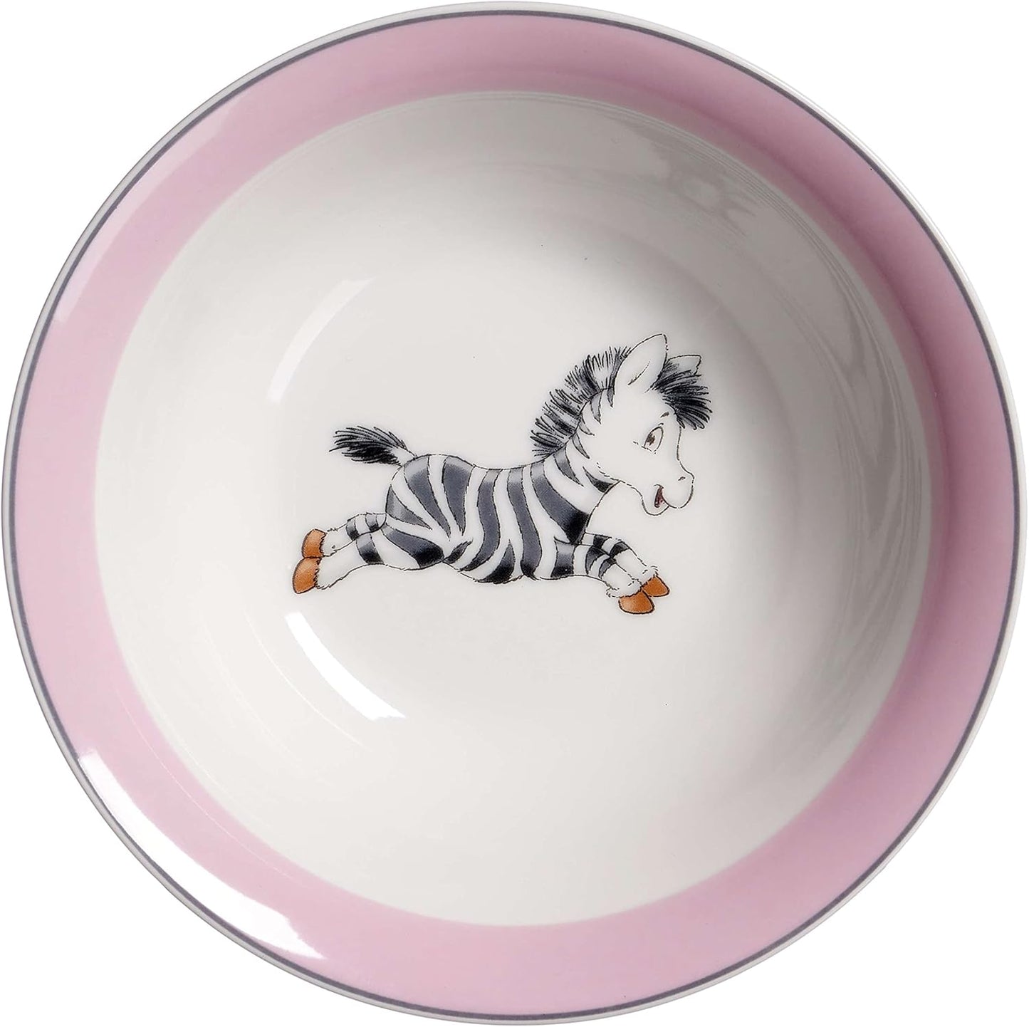 3-teiliges Kindergeschirr-Set - Happy Zoo, Zebra Zoe
