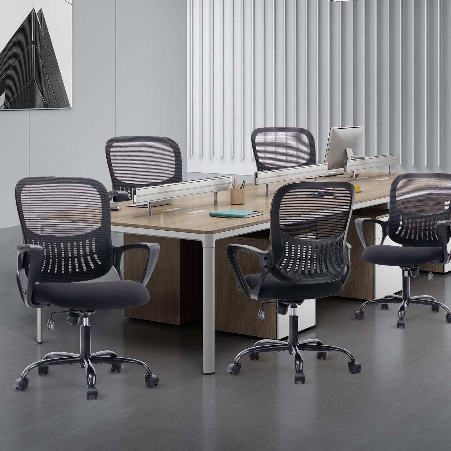 Ergonomischer Schreibtischstuhl, Schwarz