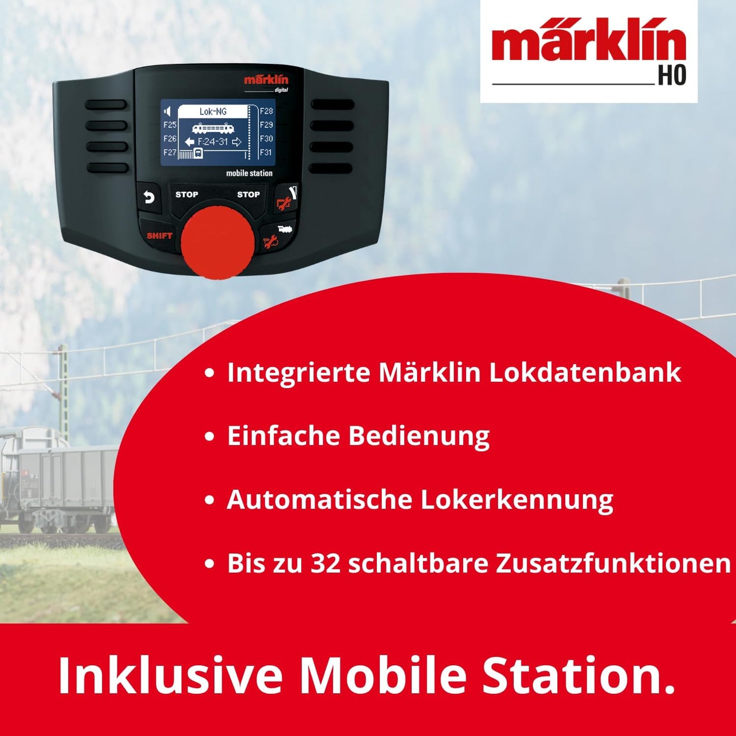 Digital-Startpackung H0 mit C-Gleis & Mobile Station, Single