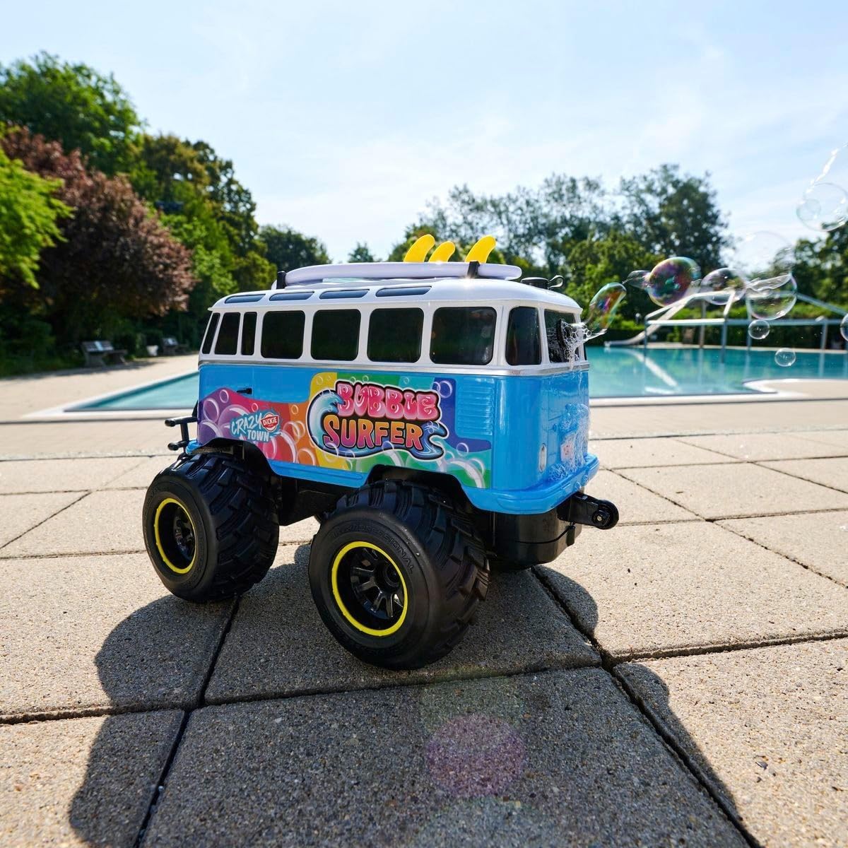 RC Volkswagen T1 Bubble Bus mit Seifenblasenfunktion