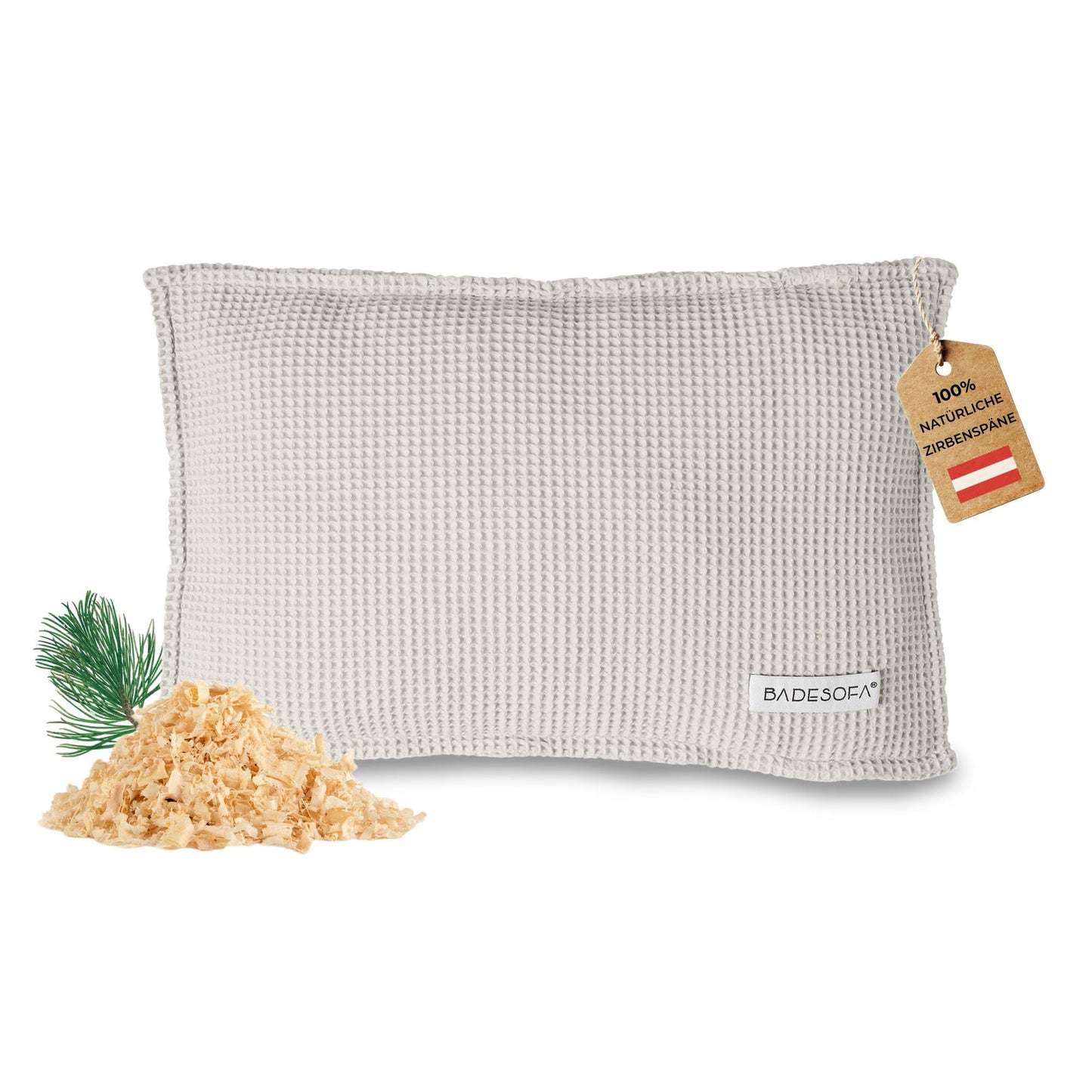 Zirbenkissen für Sauna, Klein Perlmutt