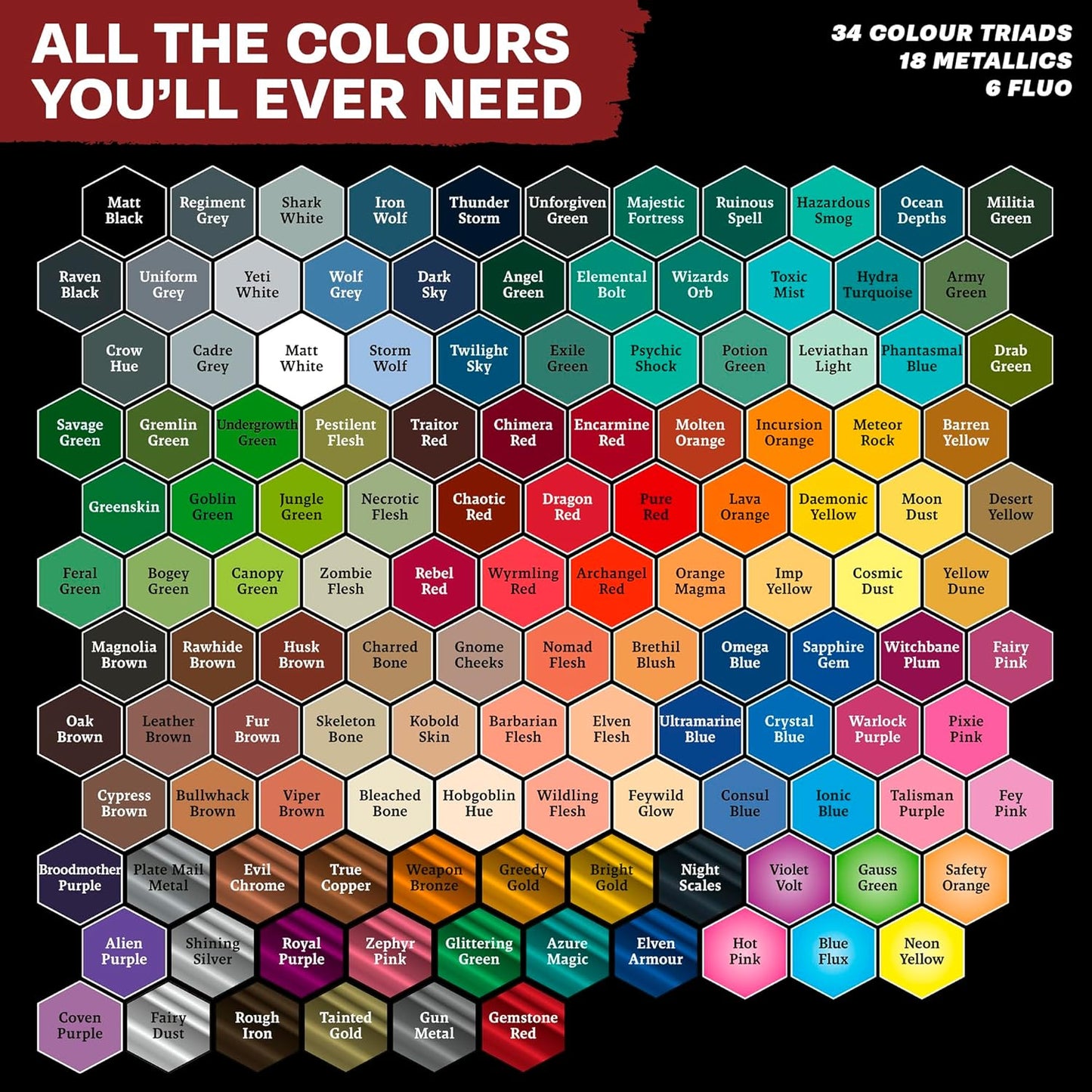 Warpaints Air Complete Set, Complete Set Single