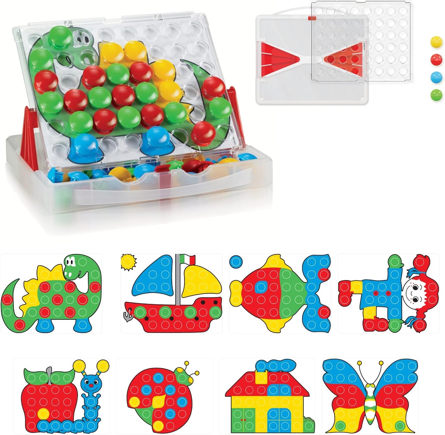 Montessori Mosaik-Lernspiel Fantacolor, Forest Animals 2+