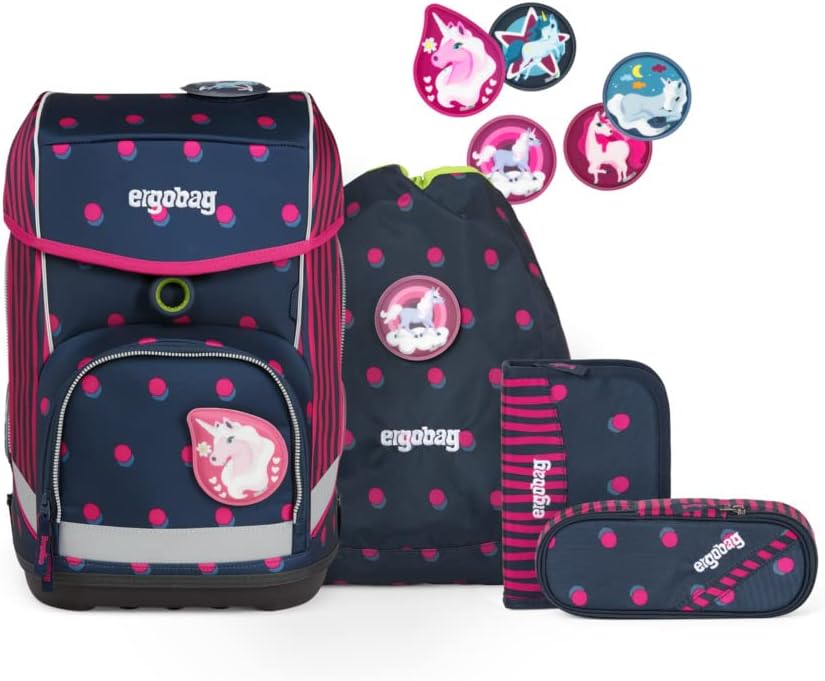 5-teiliges ergonomisches Schulrucksack-Set Cubo, Einheitsgröße Schubi Dubär - Blau