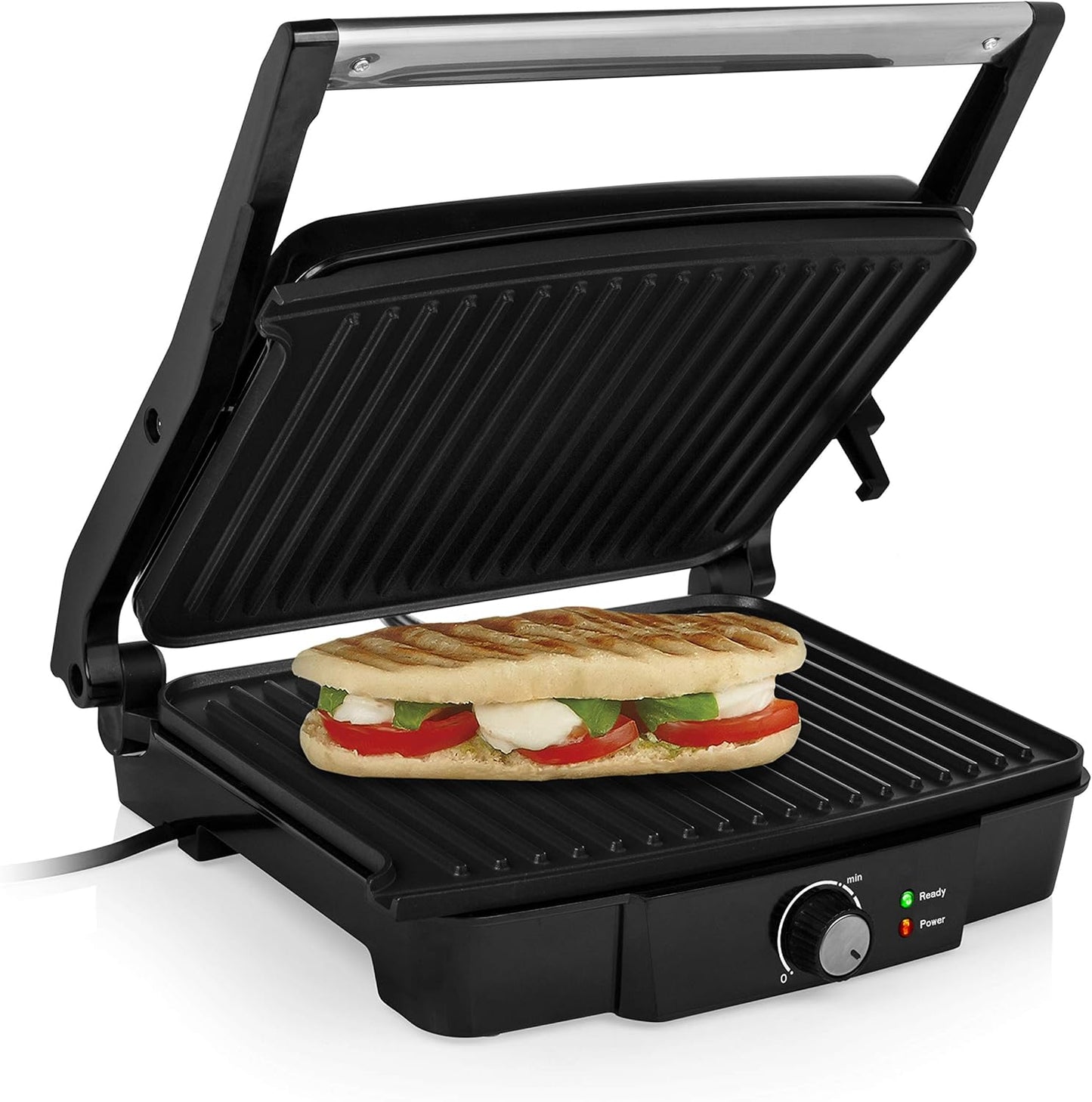 Kontaktgrill GR-2853 mit 180° Öffnung, L, Single