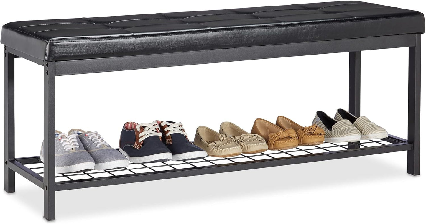 Schuhbank Cal, Schwarz