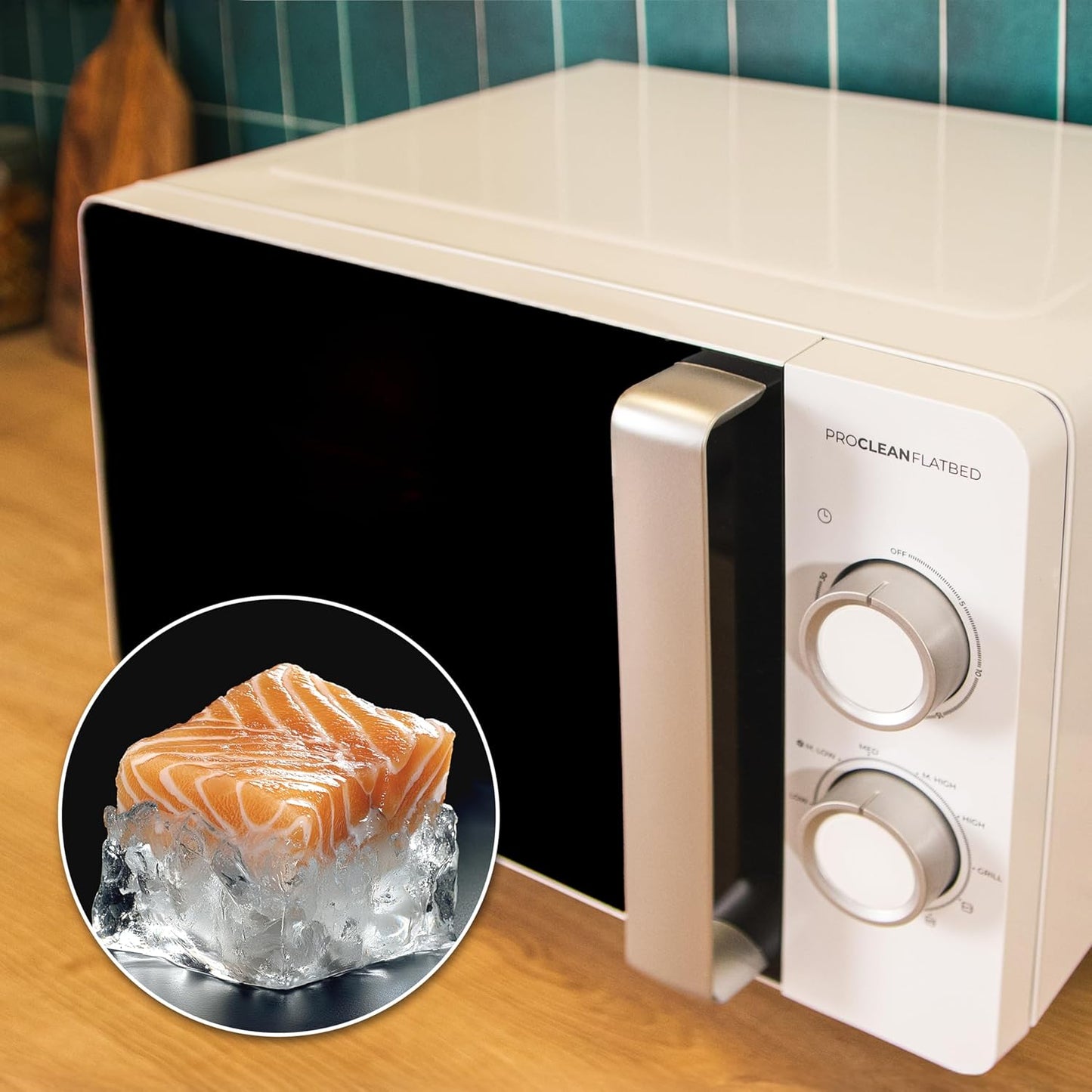 Mikrowelle mit Grill und 3DWave-Technologie, Weiss | Grill | Schwarze Tür