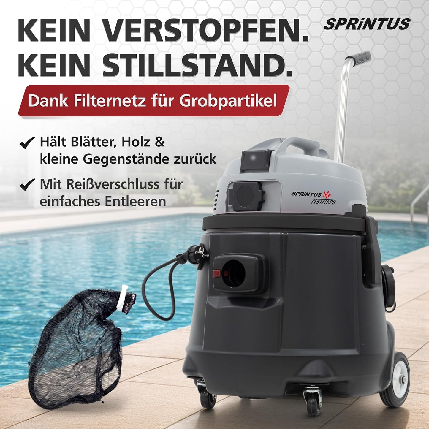 N51/1 KPS Nasssauger mit Abpumpfunktion