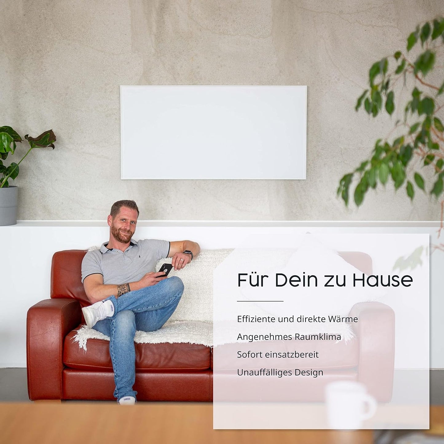 P 450 Infrarotheizung, 450W mit Thermostat