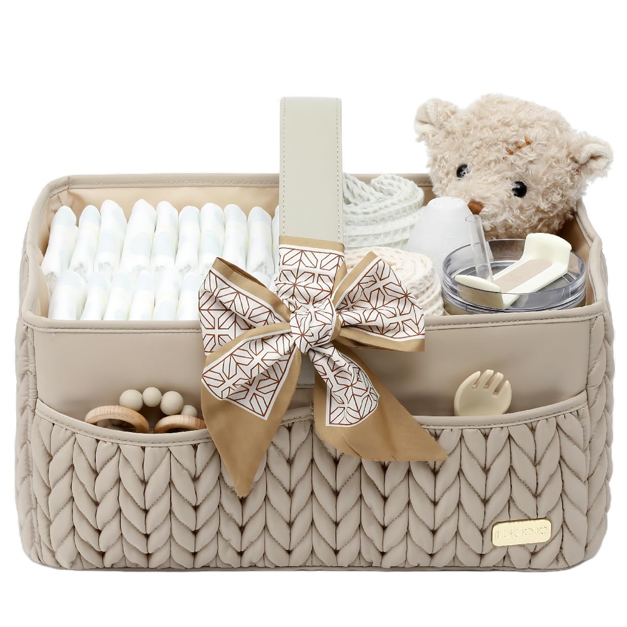 Baby-Wickelkorb, Beige