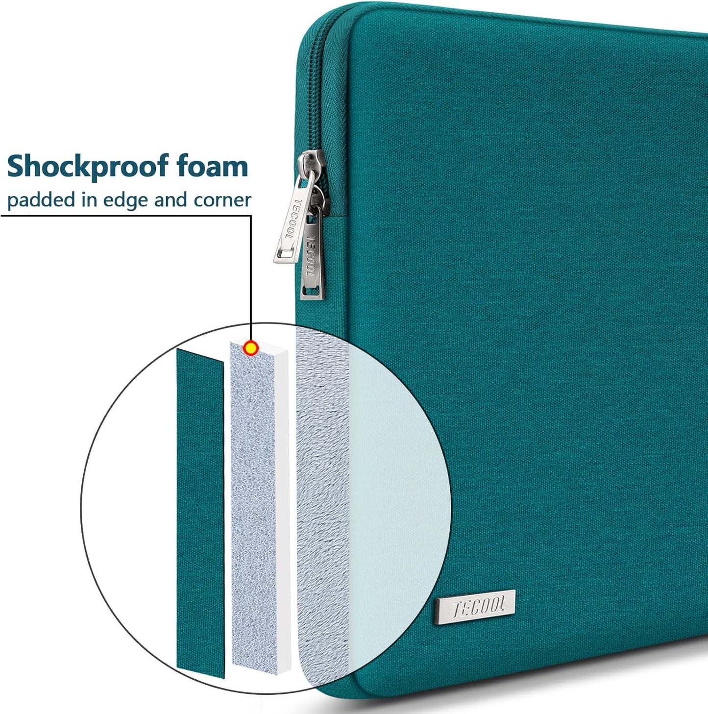Wasserdichte Notebookhülle für 15.6 Zoll, 15.6 inch Teal