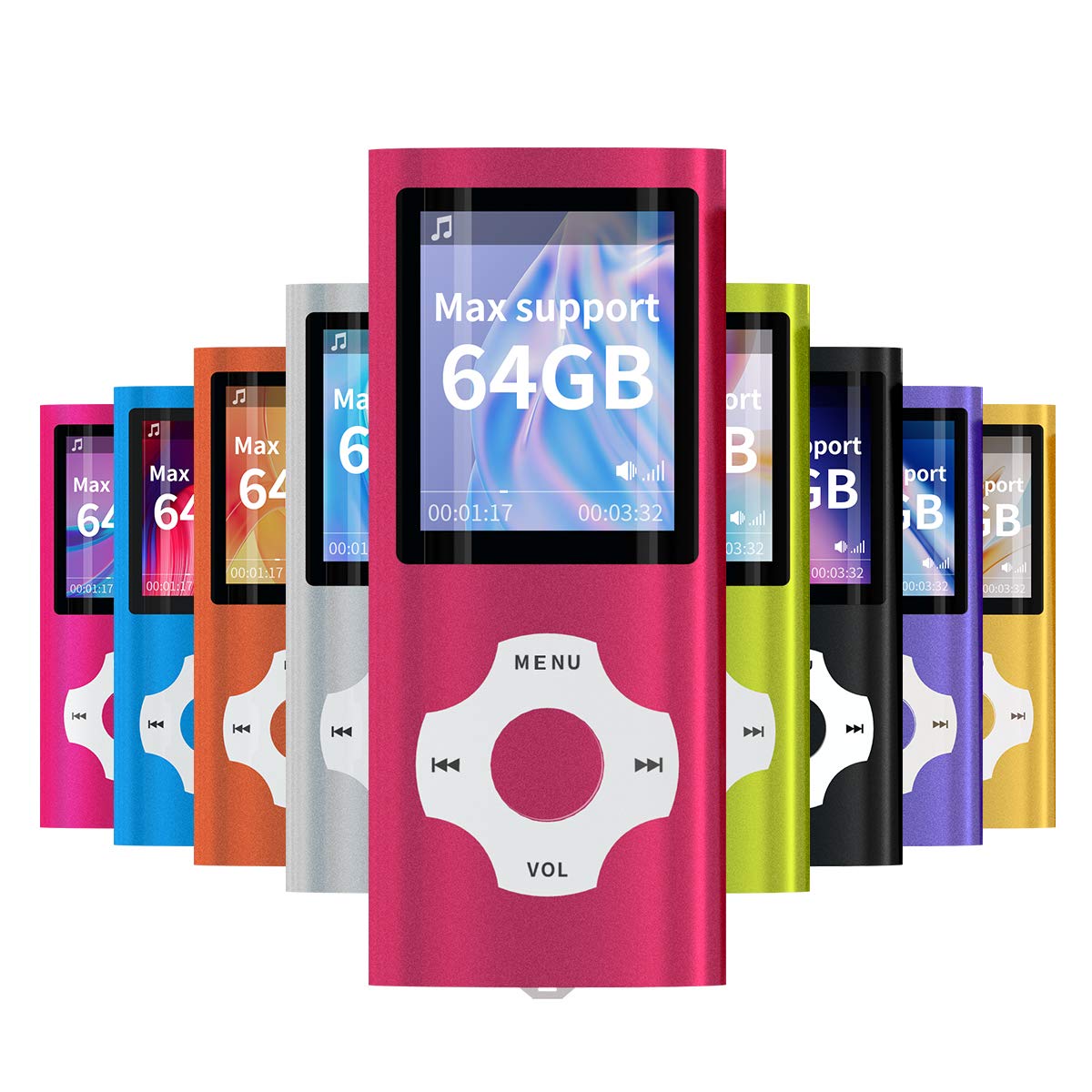 MP3 Player mit LCD-Display, Rot