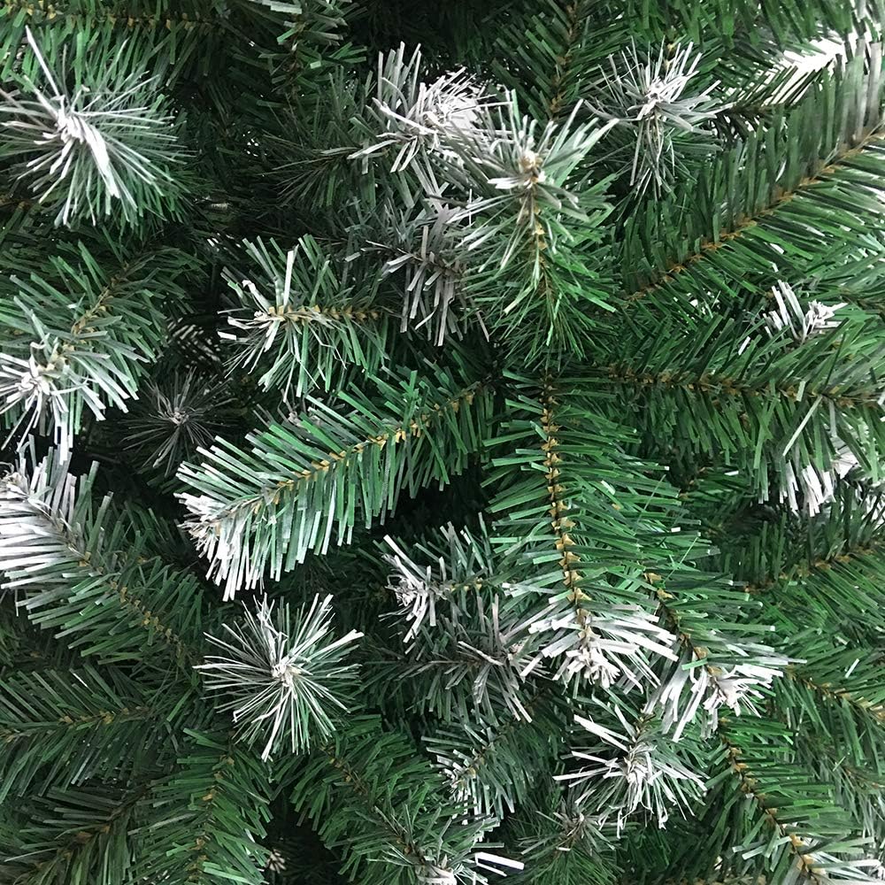 Künstlicher Weihnachtsbaum 180cm mit 1050 Spitzen, Grün&weiss 180cm 1050 Spitzen