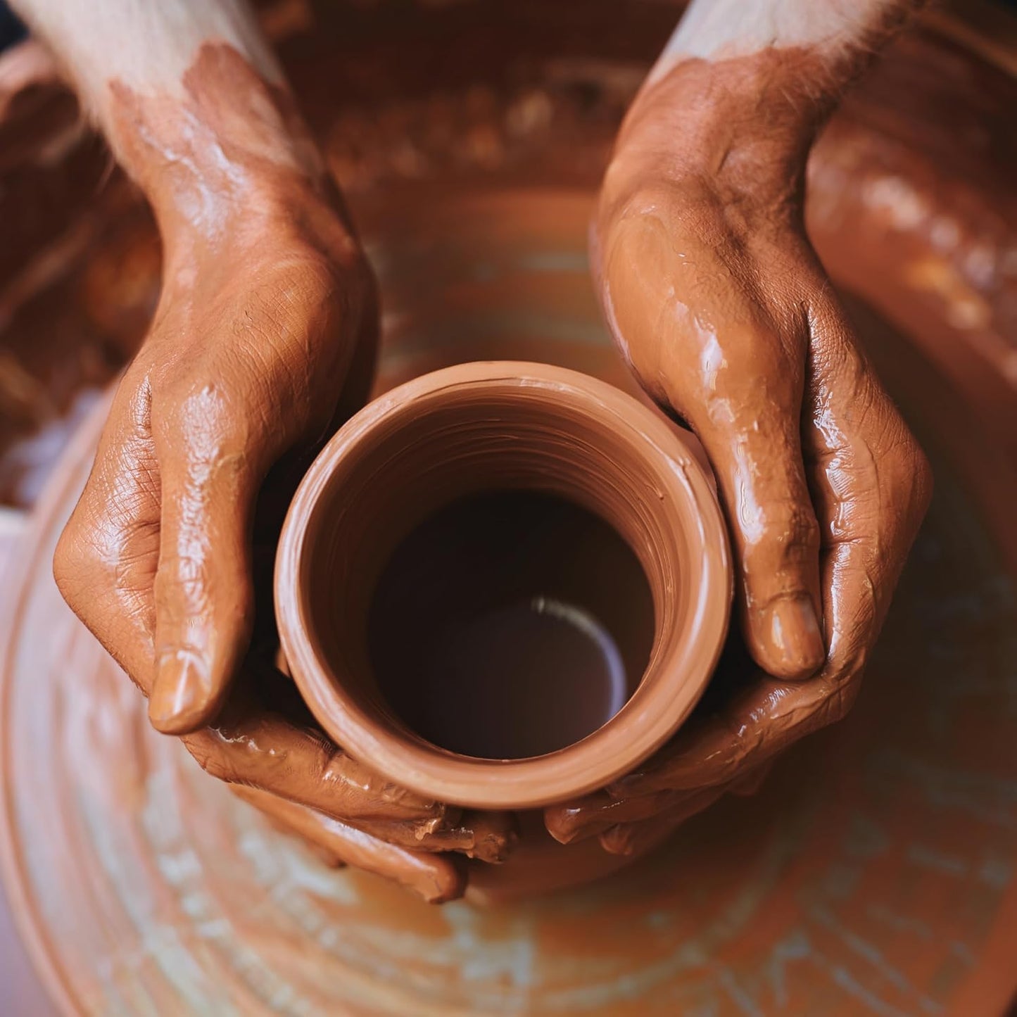 Terracotta Giesshilfe Set für Zimmerpflanzen, 3 x 3er Set je 330ml
