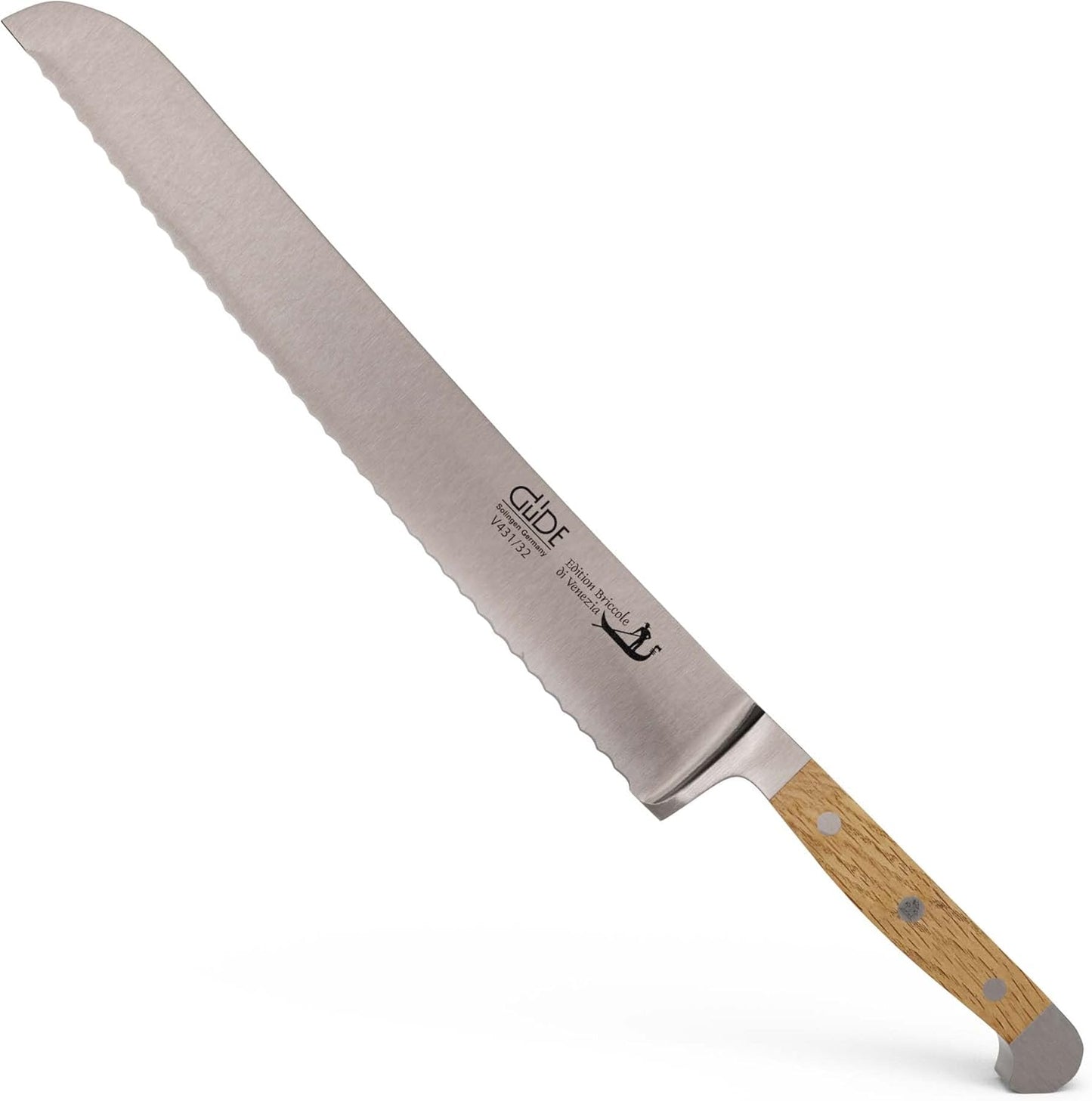 Brotmesser Venezia, geschmiedet, Doppelkropf, 32 cm Venezia
