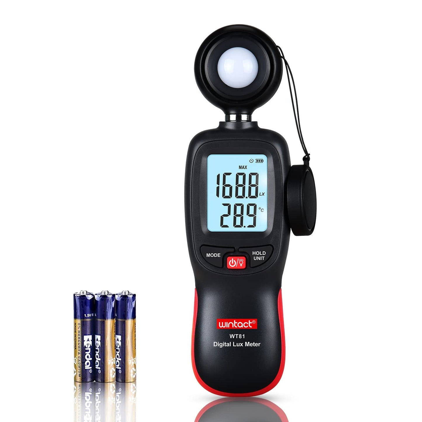 Digitales Luxmeter mit Thermometer
