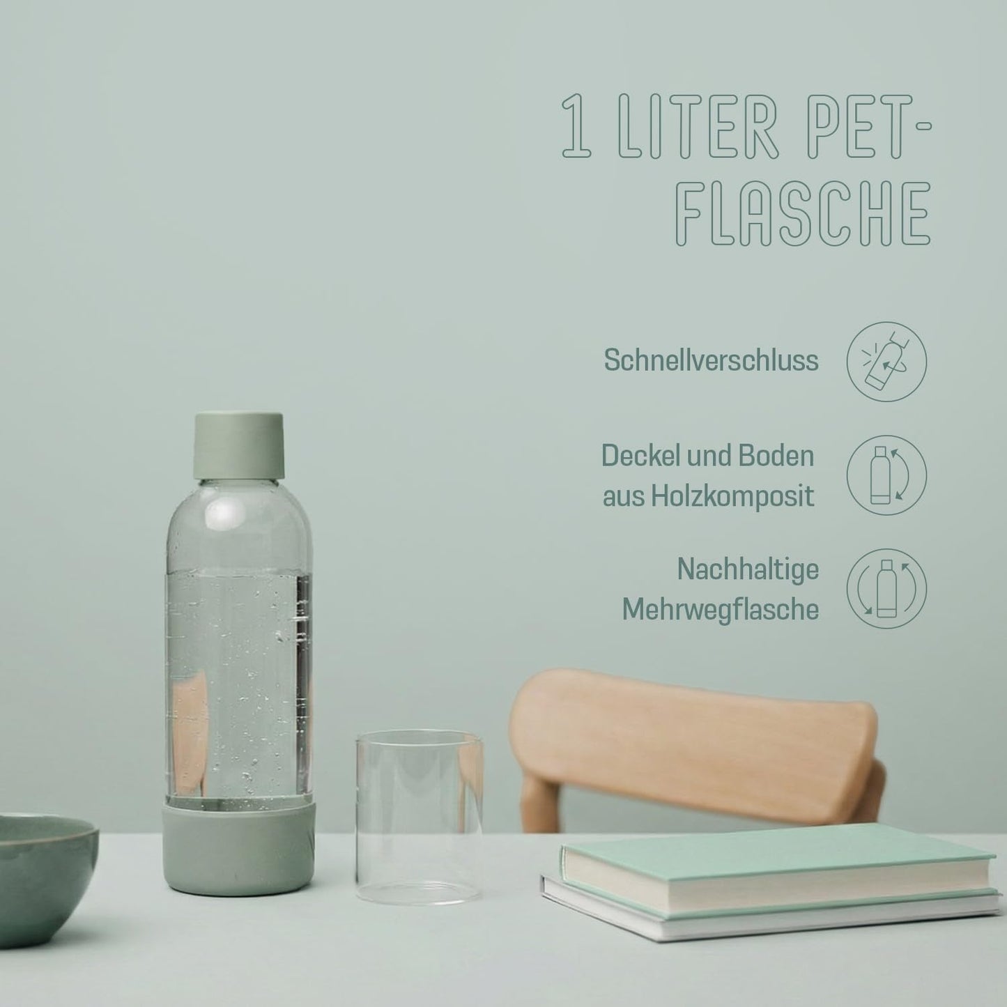 Woody Wassersprudler, Salbeigrün