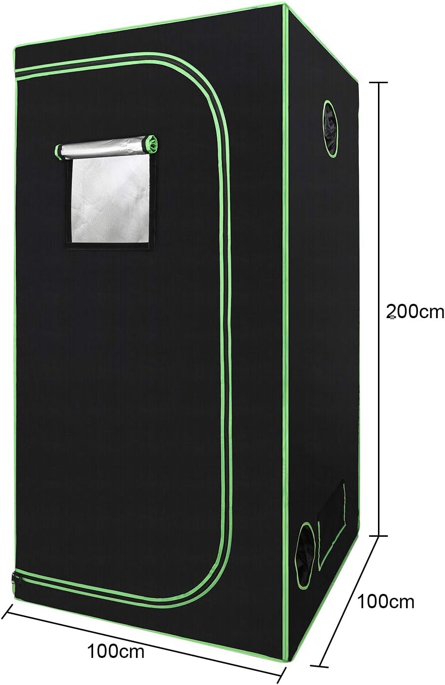 Growzelt für Pflanzenzucht, 100x100x200cm