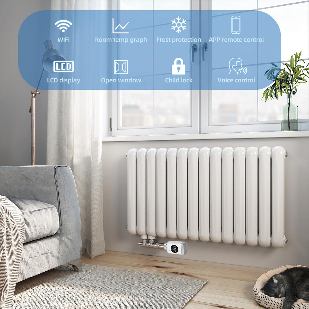 Smart Home Heizkörperthermostat Set, 3 X Heizkörper Thermostat WIFI