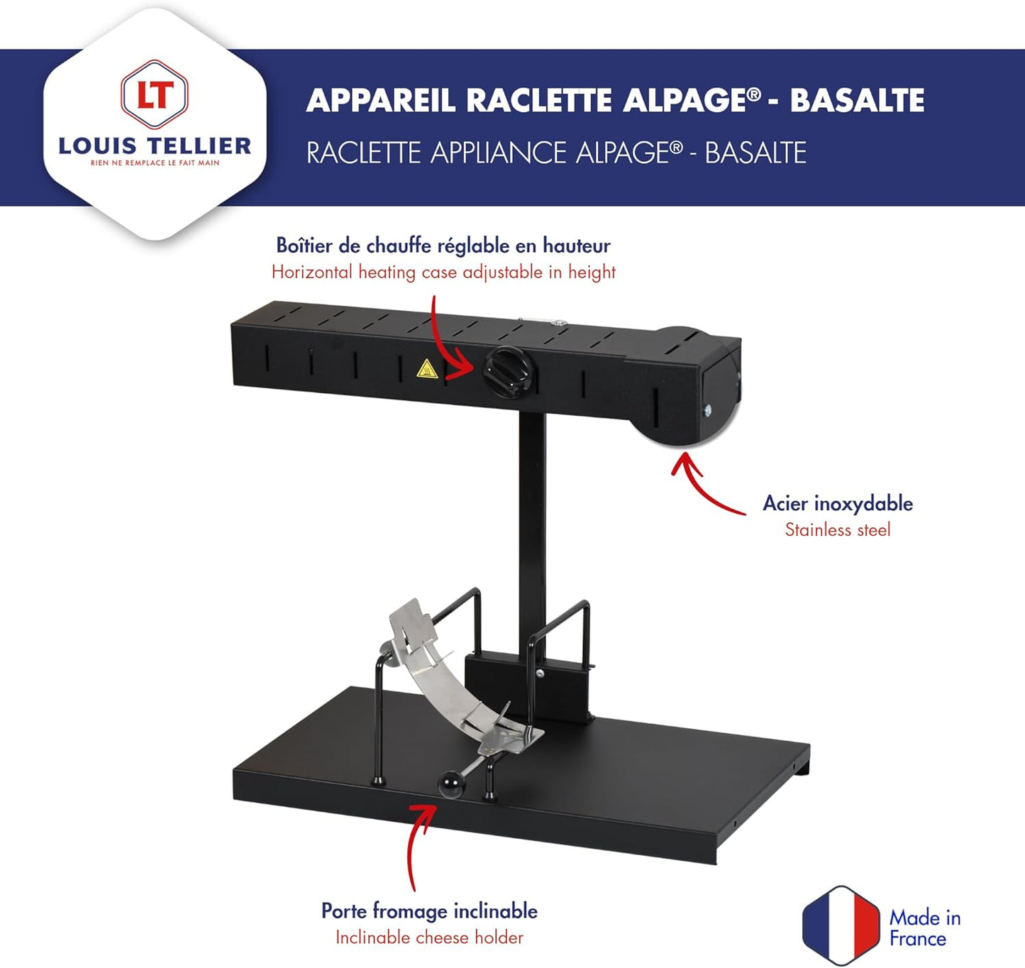 Raclettegerät Alpage - Basalte, Basalte