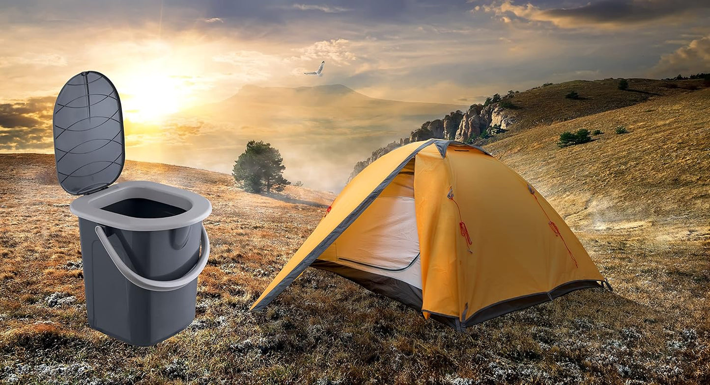 Mobile Campingtoilette 22L, Tragkraft bis 120kg