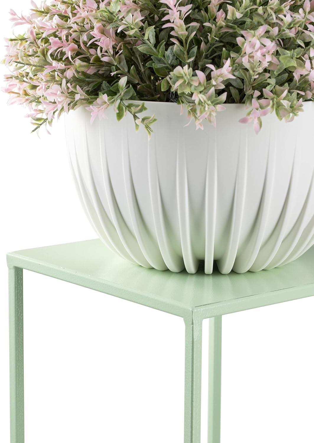 Metall-Blumenständer 70 cm Hoch, Grünblau 70 cm