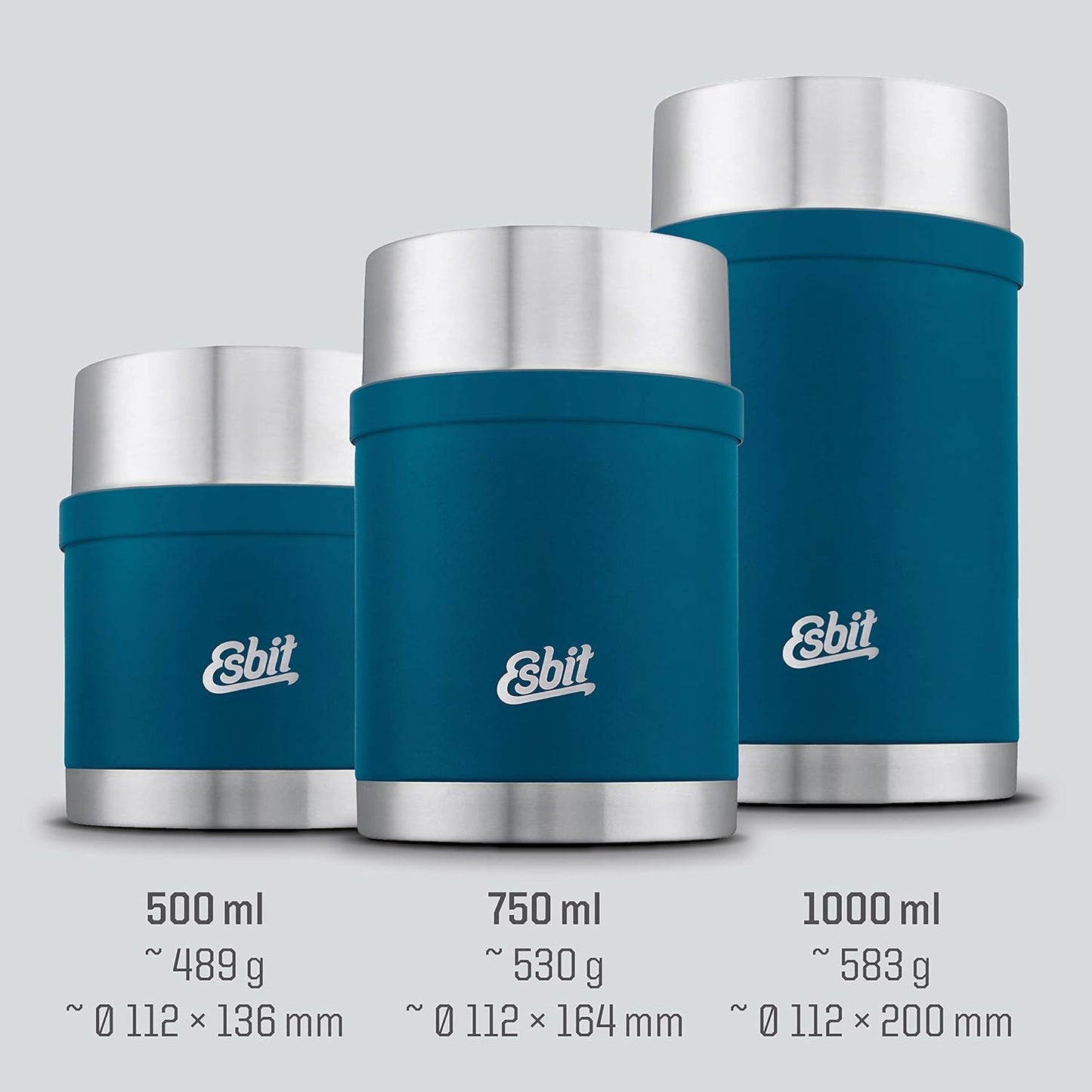 Thermobehälter Sculptor, Polar Blue 500 ml Ohne Manschette