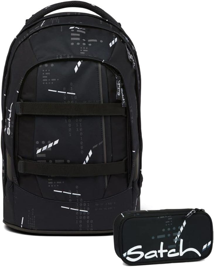 2-teiliges Schulrucksack-Set Ninja Matrix mit Schlamperbox, Ninja Matrix