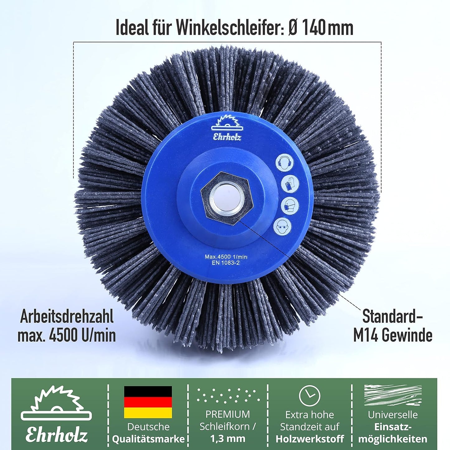 Schleifbürste für Winkelschleifer, Schleifpartikelanzahl: 46 Nylon
