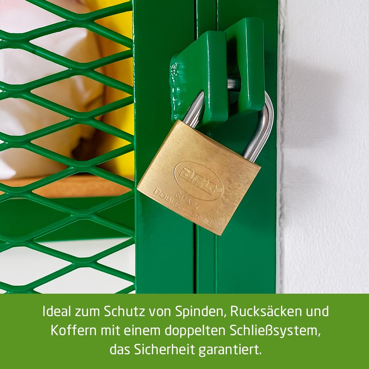 Vielseitiges Vorhängeschloss mit 2 Schlüsseln, 60 mm