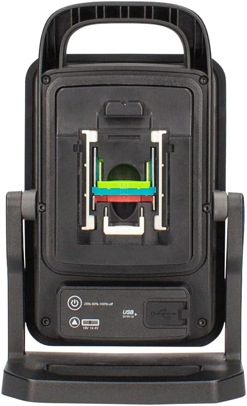 Akkubetriebener LED-Baustrahler mit Powerbank-Funktion, A2