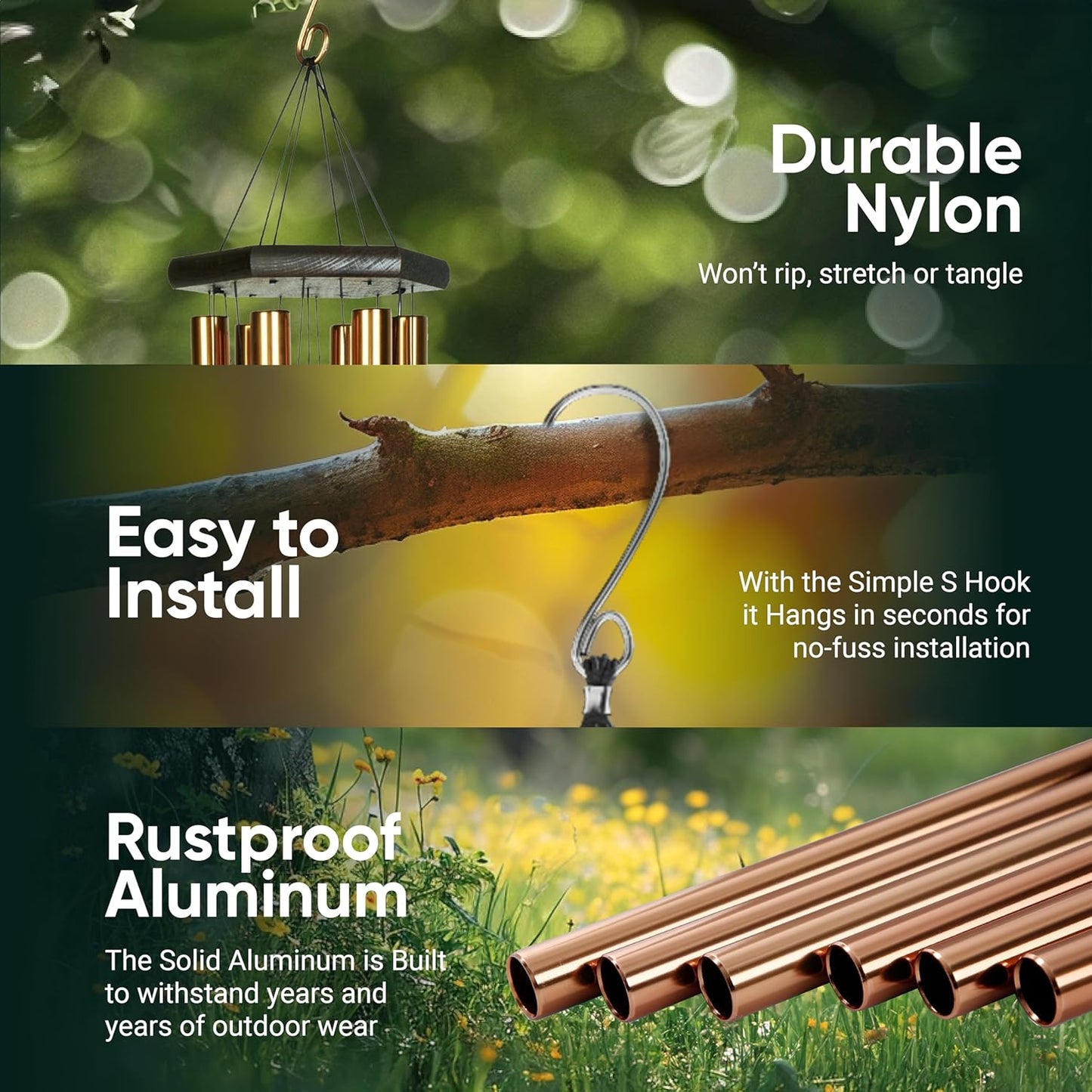 Premiere Grande Windspiel, 36 Inch (91 cm) Bronze