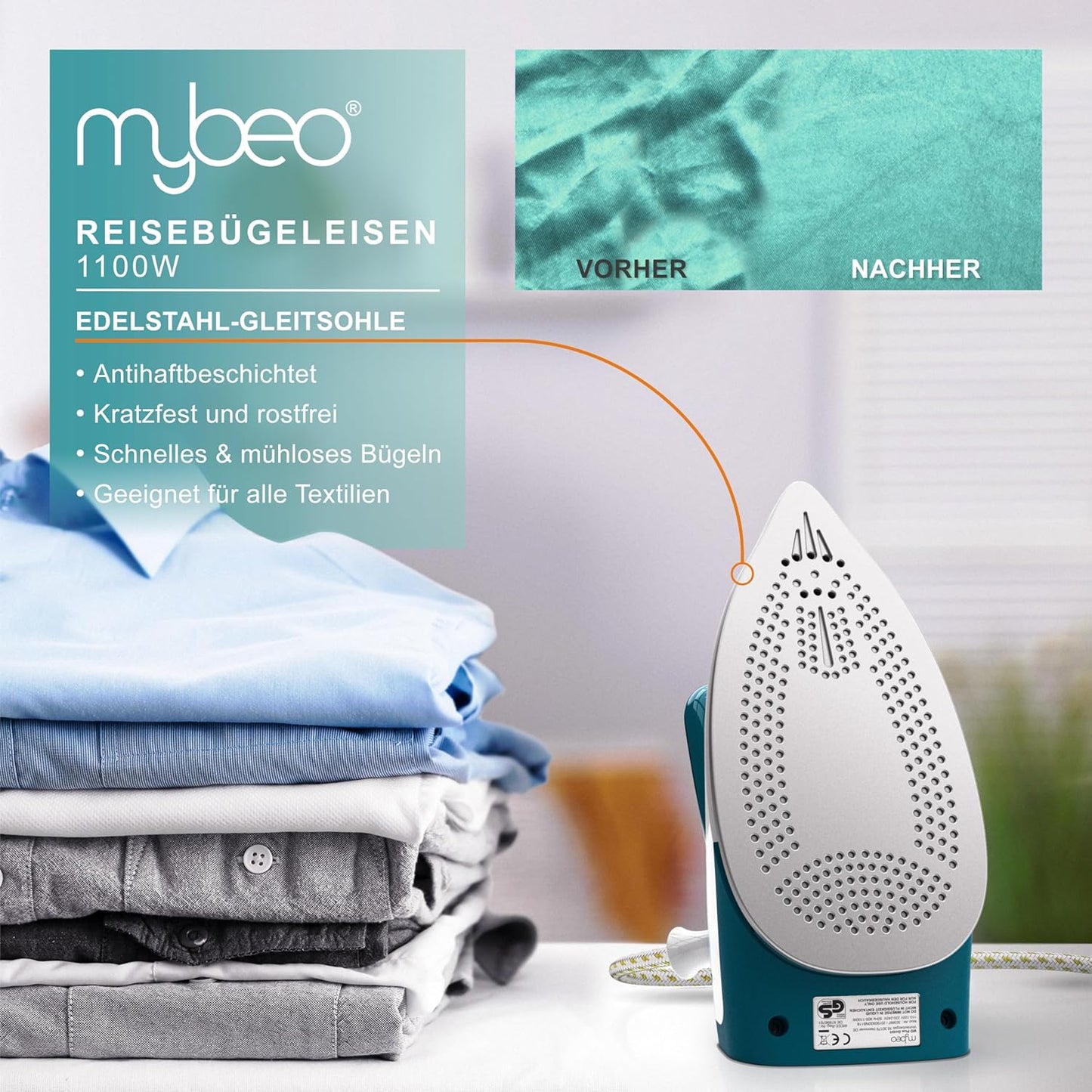 Mini-Reisebügeleisen, A