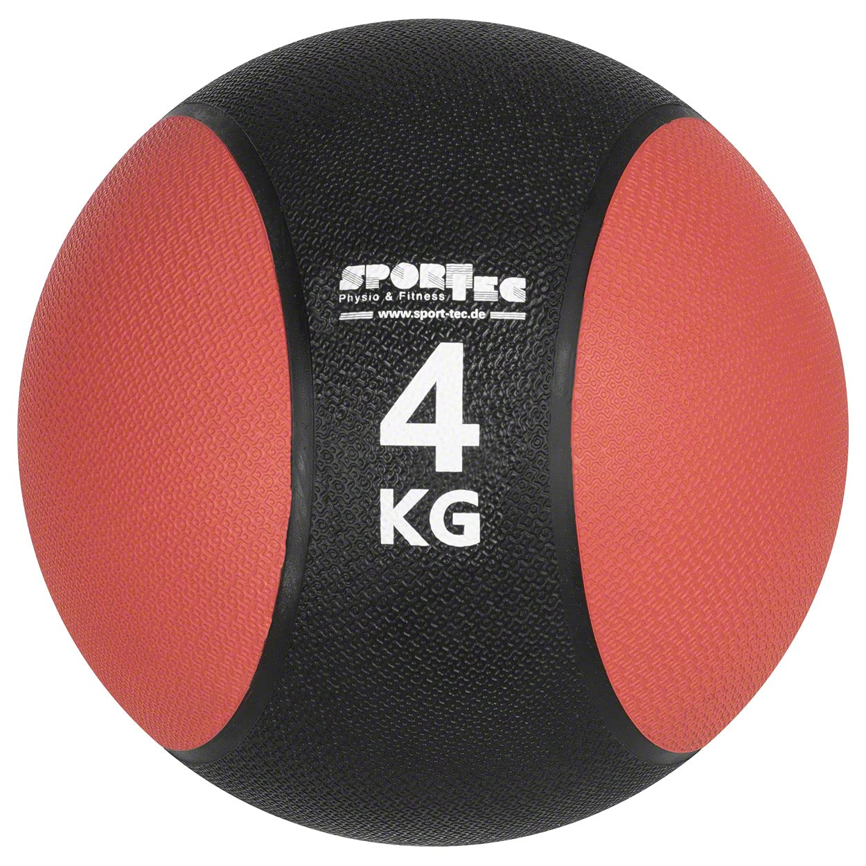 Medizinball, 4 kg / rot