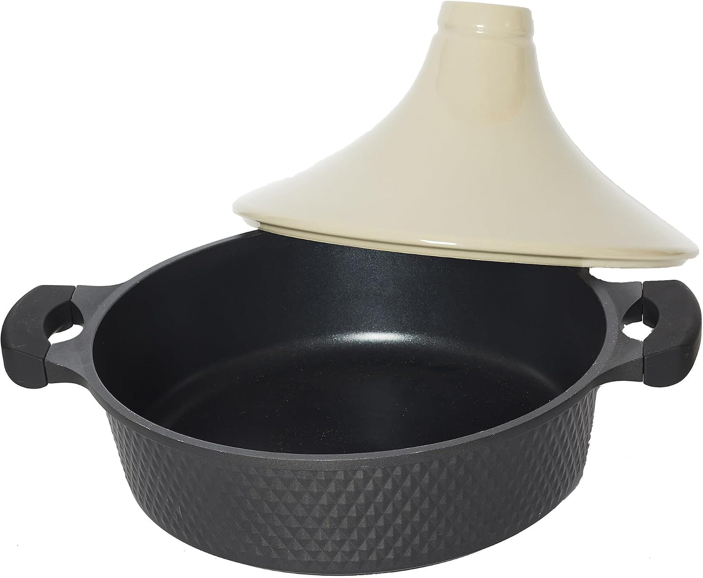 Tajine für alle Herdarten, Schwarz/Beige