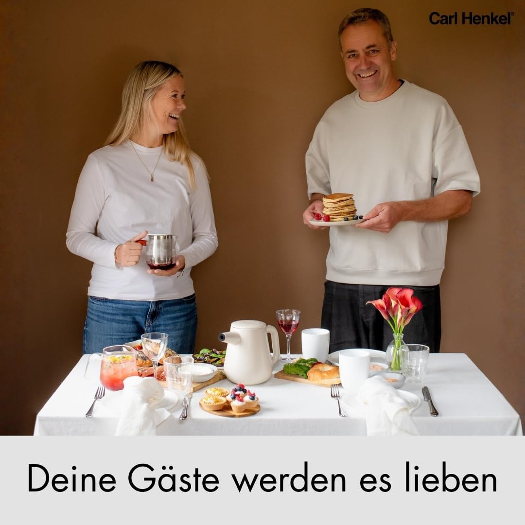 Kaffeekanne mit Edelstahlfilter 1,2l, Matt Black 1,2 Liter